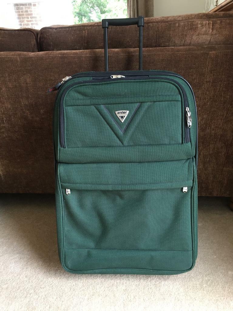 antler green suitcase